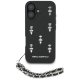 Karl Lagerfeld Saffiano Crystals w/Chain vāciņš Apple iPhone 16, Melns