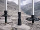 Verk Group Nordic Walking and Trekking Poles with Cover, Silver
