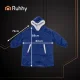 Ruhhy 26147 Oversized Hoodie Blanket with Hood XXL, Navy Blue