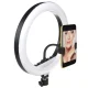 Maclean MCE610 LED Ring Light with Tripod, 10\", 12W, Bluetooth