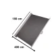 LUARO Retractable Side Awning 180 x 400 cm, Dark Grey