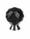 Furniture Handle Knob Crystal Ball, Black
