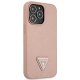 Guess Saffiano PU Triangle Case for iPhone 14 Pro 6.1\" Pink