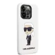 Karl Lagerfeld Silicone Ikonik Case for iPhone 14 Pro White