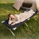 Mountain Goat Folding Camp Bed Camping Cot 188x64 cm, Black