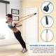 11 Pack Exercise Resistance Bands with Handles Exercise Stretch Fitness Home and Carry Bag