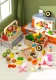 Wooden Breakfast and Pastry Cutting Toy Set with Magnets
