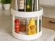 Two-Tier Rotating Kitchen Organizer, White