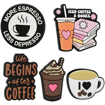 TFO 3D Coffee Stickers Set of 5