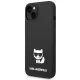 Karl Lagerfeld Silicone Choupette Body Case for iPhone 14 Plus, Black
