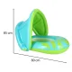 Bestway 34091 Inflatable Baby Swim Ring with Canopy, Green