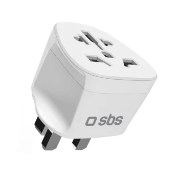 SBS UK Travel Adapter Type G, White