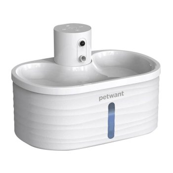 Petwant W4-L Suņu un Kaķu Dzeramtrauks Bļoda Strūklaka Vieta Ūdenim 2.5L , Balta | Dog and Cat Water Fountain...