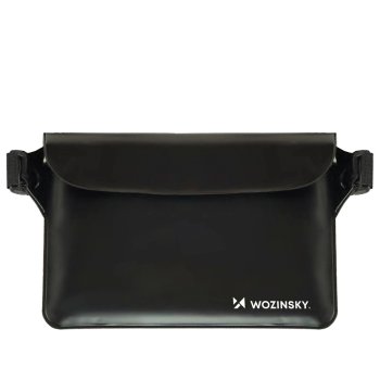Wozinsky WWS-01 Waterproof PVC Waist Bag - Black