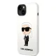 Karl Lagerfeld iPhone 14 Plus Case Silicone Ikonik White