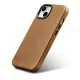 iCarer Oil Wax Leather Case iPhone 14 Plus with MagSafe WMI14220703-TN, Brown