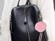 Fluffy Pom Pom Keychain, Faux Fur Bag Charm Key Ring, Pink