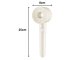 Shower Head, 5 Functions, with Button, Cream