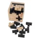 Kruzzel Wooden Logic Puzzle Cube, 7x7x7 cm