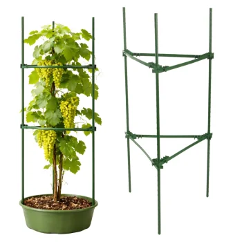 DIVODV Triangular Plant Support, 90 cm, Green
