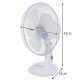 Ruhhy Compact Desktop Fan - 38W, White