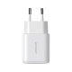 Joyroom JR-TCF20 USB-C PD 20W network charger - white + USB-C / USB-C cable 1m