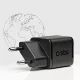 SBS TETRGAN1C20K 20W GaN USB-C Wall Charger with Power Delivery, Black