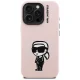 Karl Lagerfeld Silicone Karl Sketch MagSafe Case for iPhone 16 Pro Max, Pink