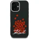 Karl Lagerfeld Silicone Heart Sign Logo MagSafe Case for iPhone 16, Black
