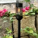 Forever Light SUNARI FLS-15 LED Solar Garden Lamp, Black