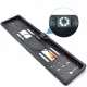 Auto License Plate Frame with Rear View Reverse Backup Camera, Black