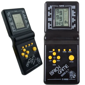Electronic Tetris Game Retro Pocket Console, Black