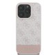 Guess 4G Bottom Stripe Phone Case Cover iPhone 16 Pro Max - Pink