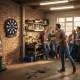 Electronic dartboard with LCD, 18 games and 6 darts
