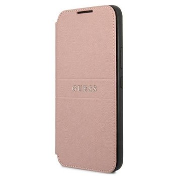 Guess Phone Case Saffiano Stripes Pink