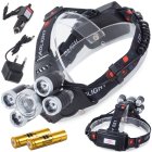 Bailong professional headlamp LED Cree XM-L T6 with 4x XP-E, model 5000T-T6