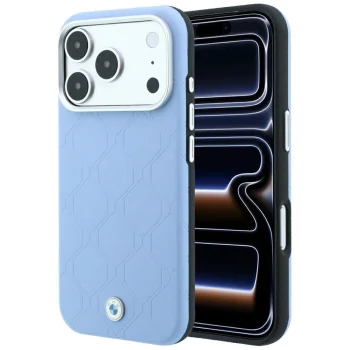 BMW Case for iPhone 18 Pro Max / 17 Pro Max MagSafe Sign Deboss, Blue