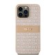 Dkny iPhone 15 Pro Max Case Leather Mono Stripe & Metal Logo, Pink