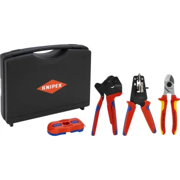 KNIPEX 97 91 04 V03 PV Tool Case for MC4 Solar Cable Connectors, 7-Piece