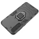 Ring Armor Case for Samsung Galaxy S23+ with Magnetic Ring Holder, Black