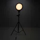 LED Ring Light 26 cm with Adjustable Tripod Stand and Phone Holder, 15 W, USB, Black