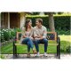 Garden Bench with Backrest Sofotel Elion 125x77x49 cm