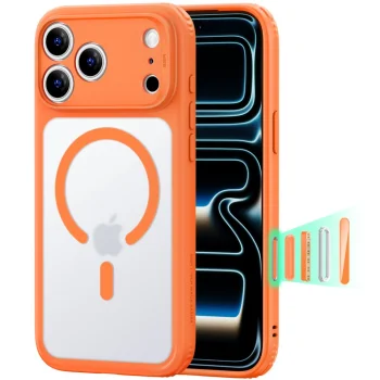 ESR Classic Hybrid MagSafe Case for iPhone 18 Pro Max / 17 Pro Max - Frosted Orange