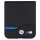 BMW Samsung Galaxy Z Flip 5 Case Leather Carbon, Black