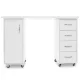 Manicure Desk 2027 with Two Cabinets, White