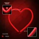 Forever Light LED Neon Heart Red USB / Battery