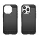 Carbon Phone Case Cover iPhone 16 Pro Max Silicone Case - Black