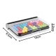 Kids Logic Puzzle Game with Colorful Blocks and Storage Lid