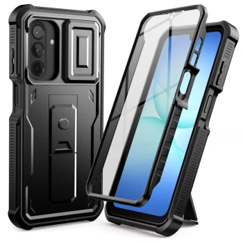 Dėklas Tech-Protect Kevlar Cam+, skirtas Samsung Galaxy A17 4G / 5G, juodas