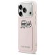 Karl Lagerfeld Karl & Choupette Print & Pocket Phone Case Cover iPhone 17 Pro - Pink